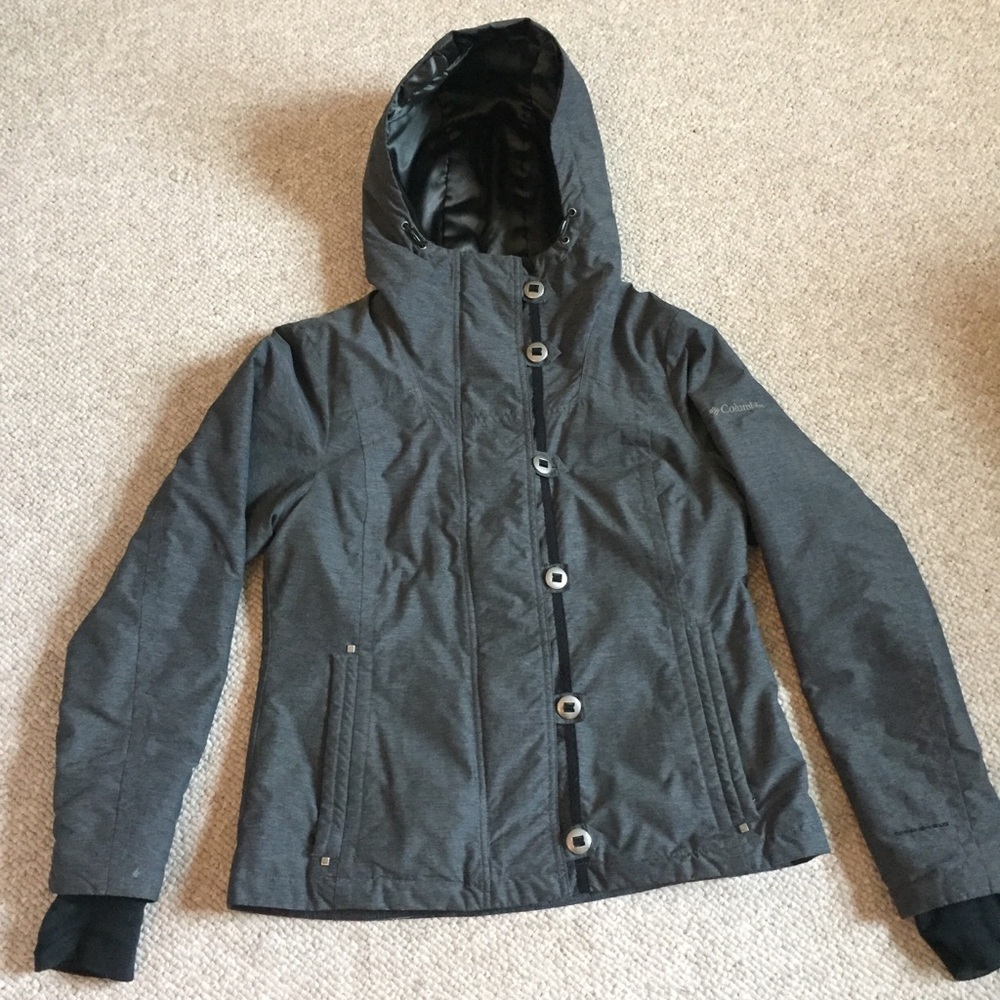 Gray and black Columbia Ski Snowboard Jacket